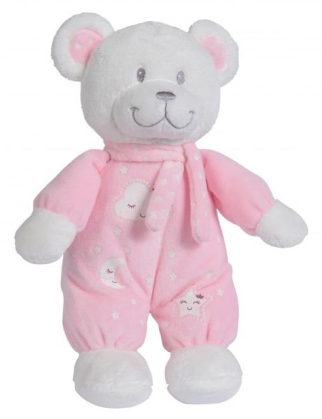 Nicotoy Peluche Ours Rose - 30 cm